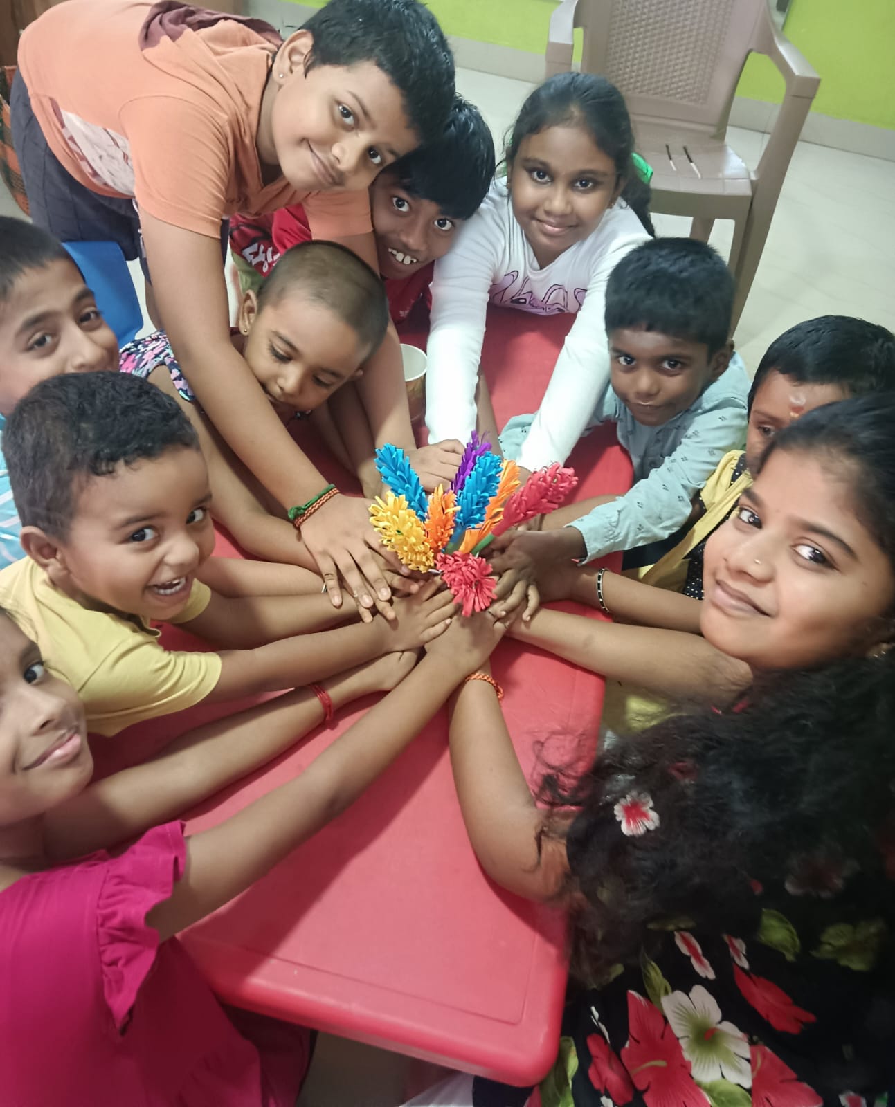 Children taking part in a group activity