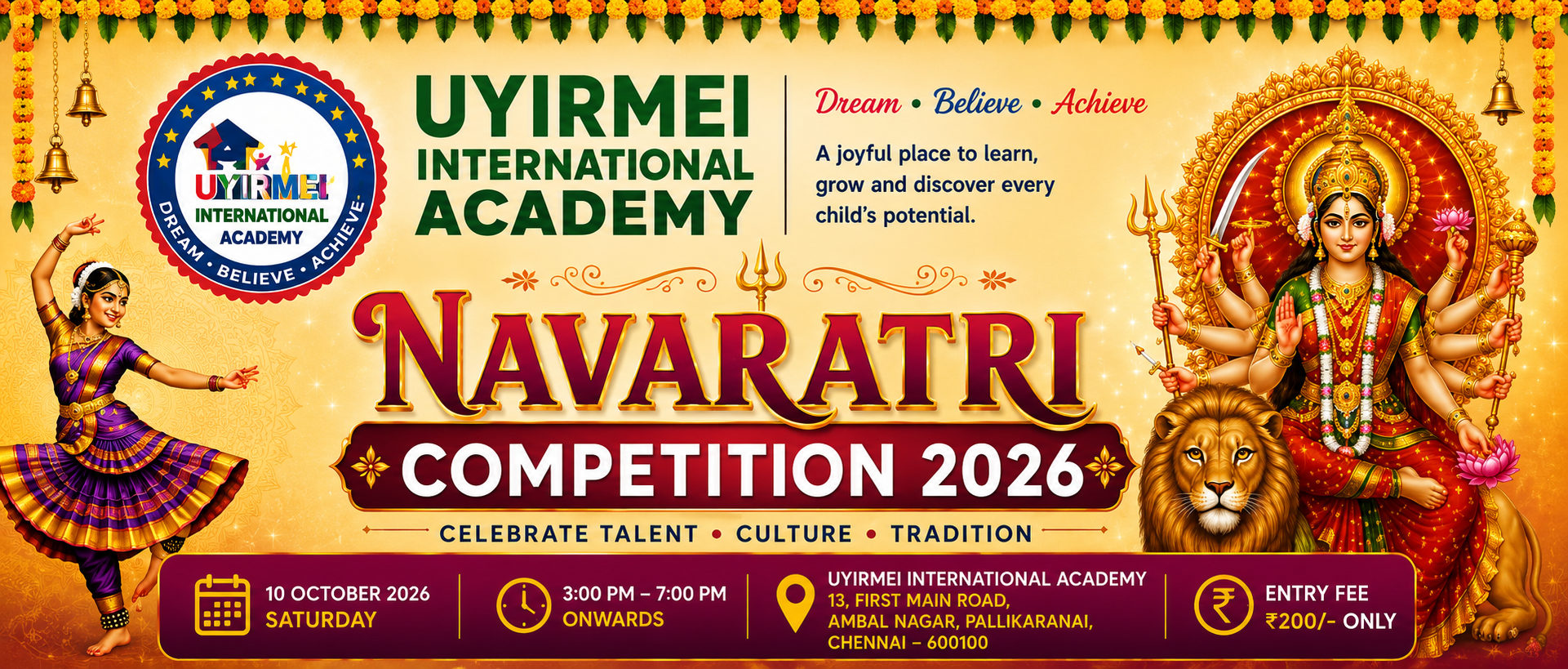 Navaratri Competition 2026 banner